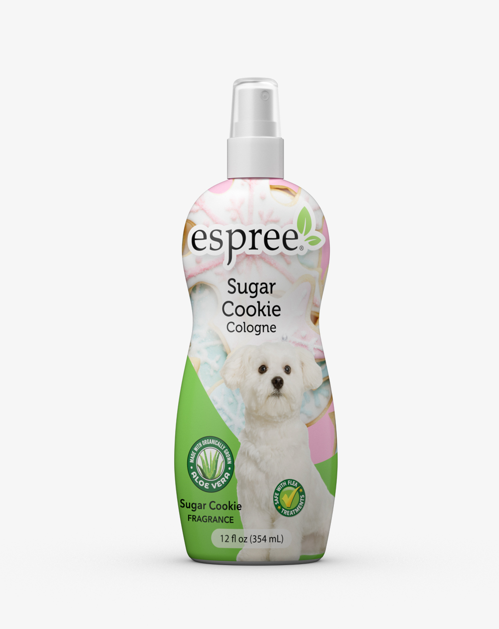 Dog scent spray in a warm Sugar Cookie scent Espree